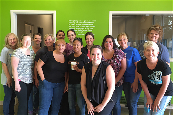 Sixteen WLC participants joined local nonprofit Open Hand on Monday to help prepare meals for low-income families.