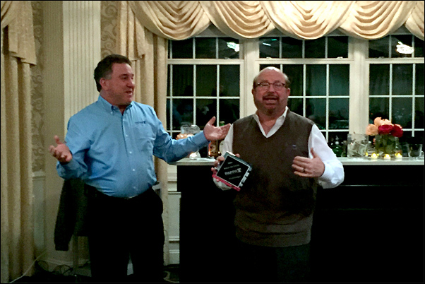 Fred Snyder, MAS (right) receives the PAPPA's 2016 Hall of Fame award from Bruce Korn, CAS, past-president of the regional association.