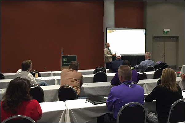 PPAI Diversity Development and Engagement Manager Seth Barnett spoke at a GAPPP-CAAMP PROMO University event on engaging with and selling to Millennials.