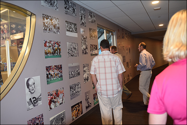 The group got an exclusive look at the many pieces of Cowboys’ memorabilia on display. 