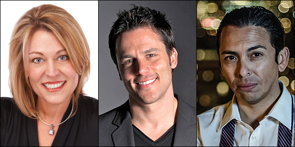 (From left) Power Keynote Speakers Colette Carlson, Ryan Estis and Brian Solis.