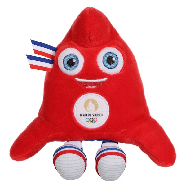 red plush Phryge mascot toy - Paris 2024 Olympics merch